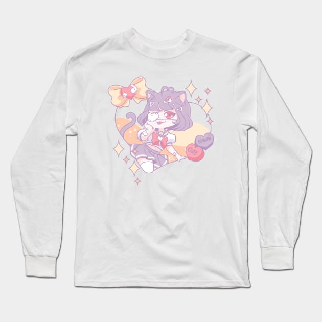 Aesthetic A-girl Long Sleeve T-Shirt by Carla S.D.